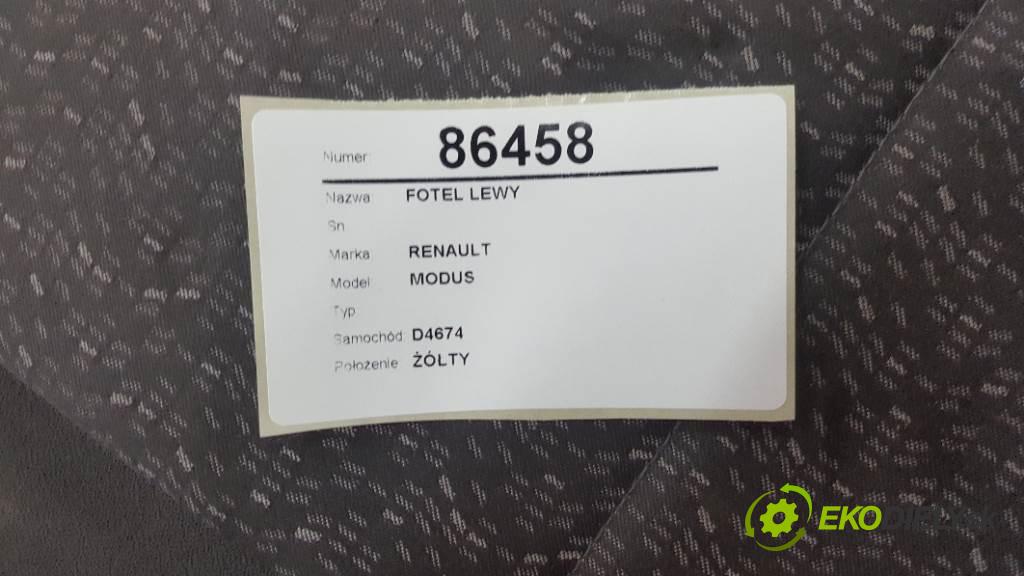 RENAULT MODUS   2005 48kW   1461 Sedadlo ľavy  (Sedačky, sedadlá)