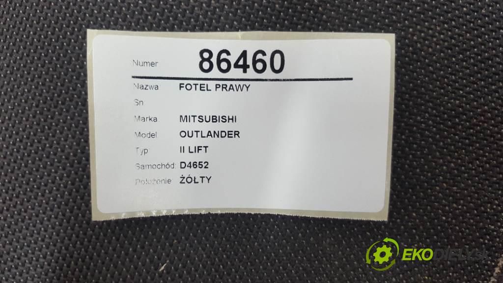 MITSUBISHI OUTLANDER II LIFT 2010 103kW II LIFT 1968 Sedadlo pravy  (Sedačky, sedadlá)