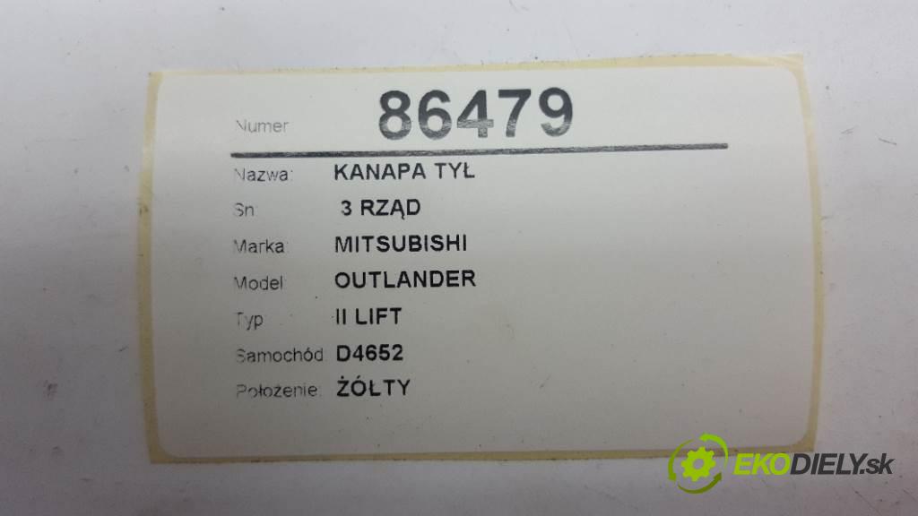 MITSUBISHI OUTLANDER II LIFT 2010 103kW II LIFT 1968 Sedadlo zad  3 RZĄD (Sedačky, sedadlá)