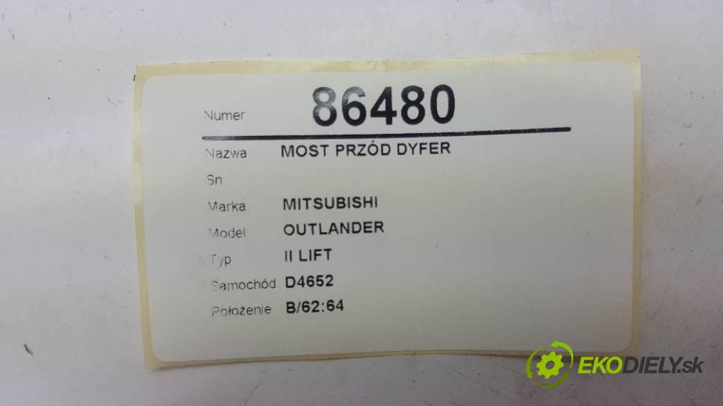 MITSUBISHI OUTLANDER II LIFT 2010 103kW II LIFT 1968 Most predný ,diferenciál  (Predné)