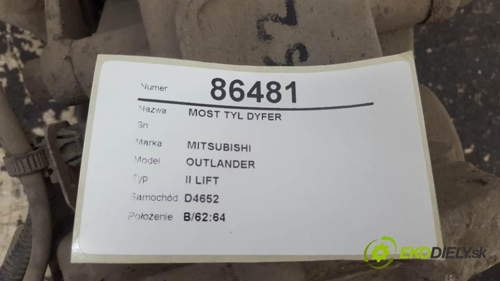 MITSUBISHI OUTLANDER II LIFT 2010 103kW II LIFT 1968 Most zad ,diferenciál  (Zadné)