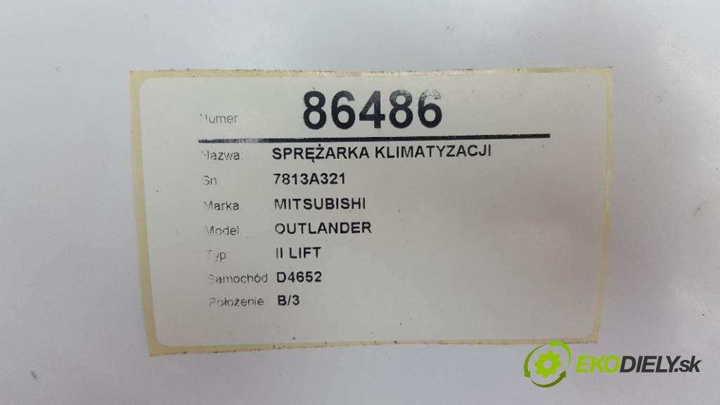 MITSUBISHI OUTLANDER II LIFT 2010 103kW II LIFT 1968 kompresor klimatizace 7813A321 (Kompresory)