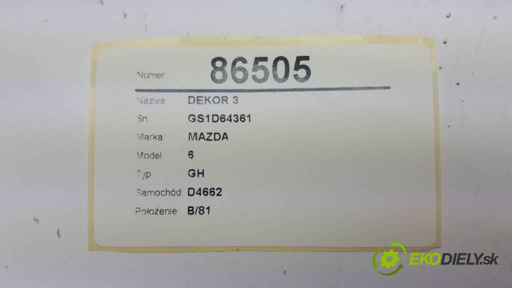 MAZDA 6 GH 2009 108kW GH 1999 kryt 3 GS1D64361