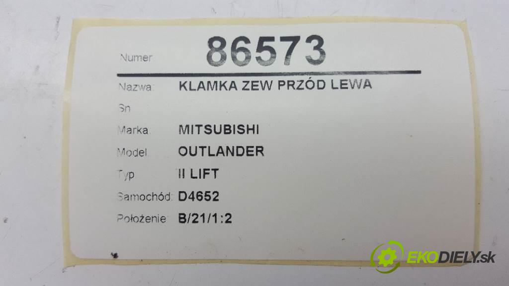 MITSUBISHI OUTLANDER II LIFT 2010 103kW II LIFT 1968 Kľučka vonkajšia predný ľavá strana 5PIN