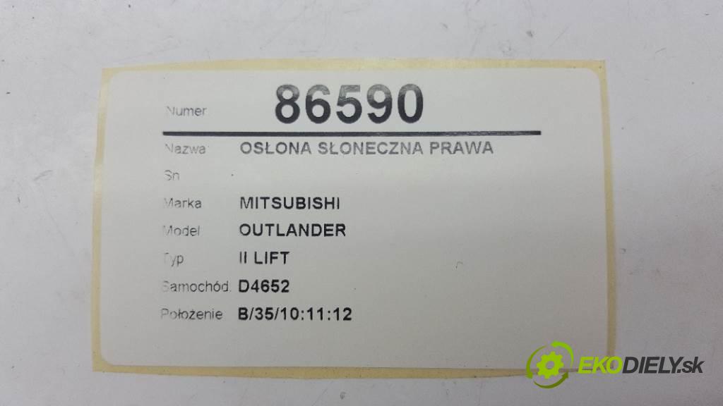 MITSUBISHI OUTLANDER II LIFT 2010 103kW II LIFT 1968 Clona SLUNNÝ: pravá