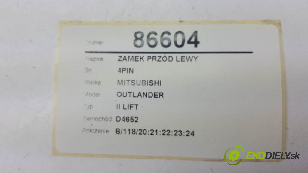 MITSUBISHI OUTLANDER II LIFT 2010 103kW II LIFT 1968 zámok přední část levý 5PIN