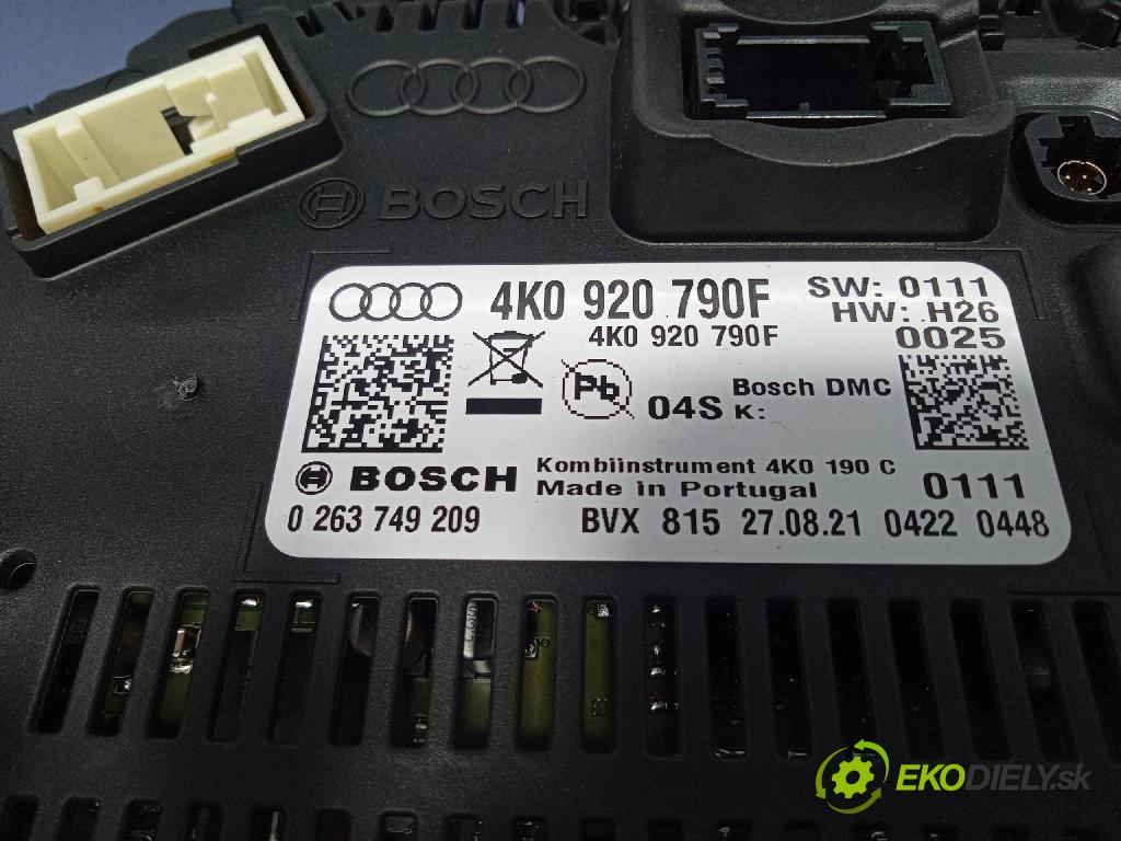 Audi A6 2021 Přístrojová deska 4K0920790F