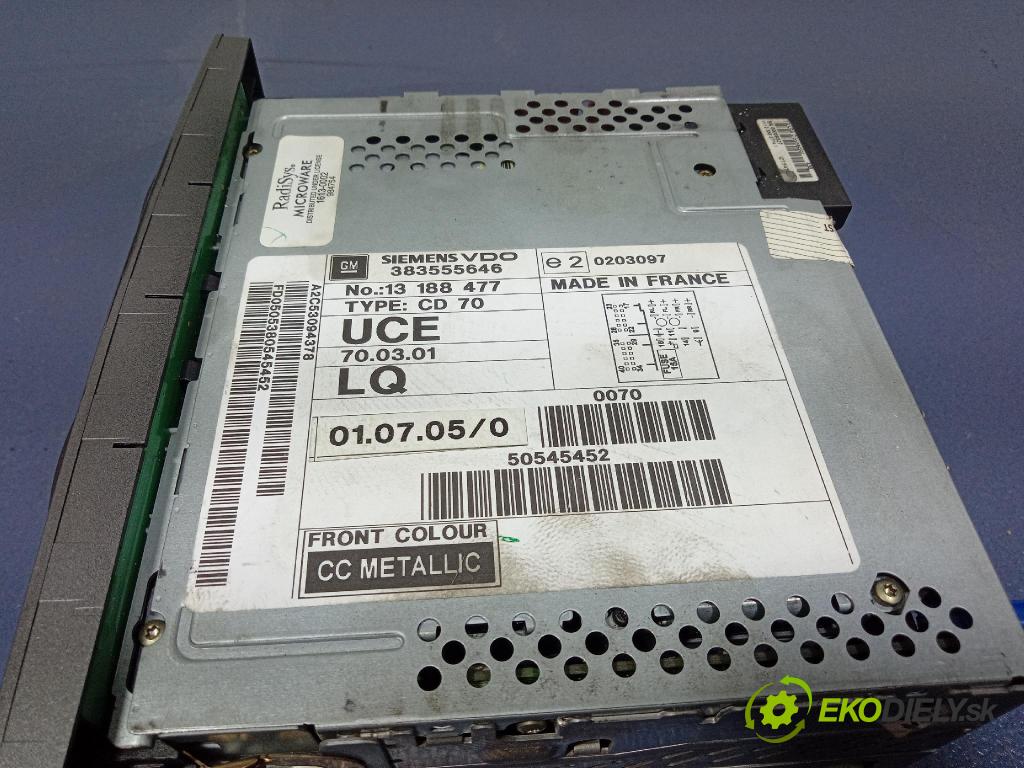Opel Vectra 2005 Radio I Navigace: 13188477