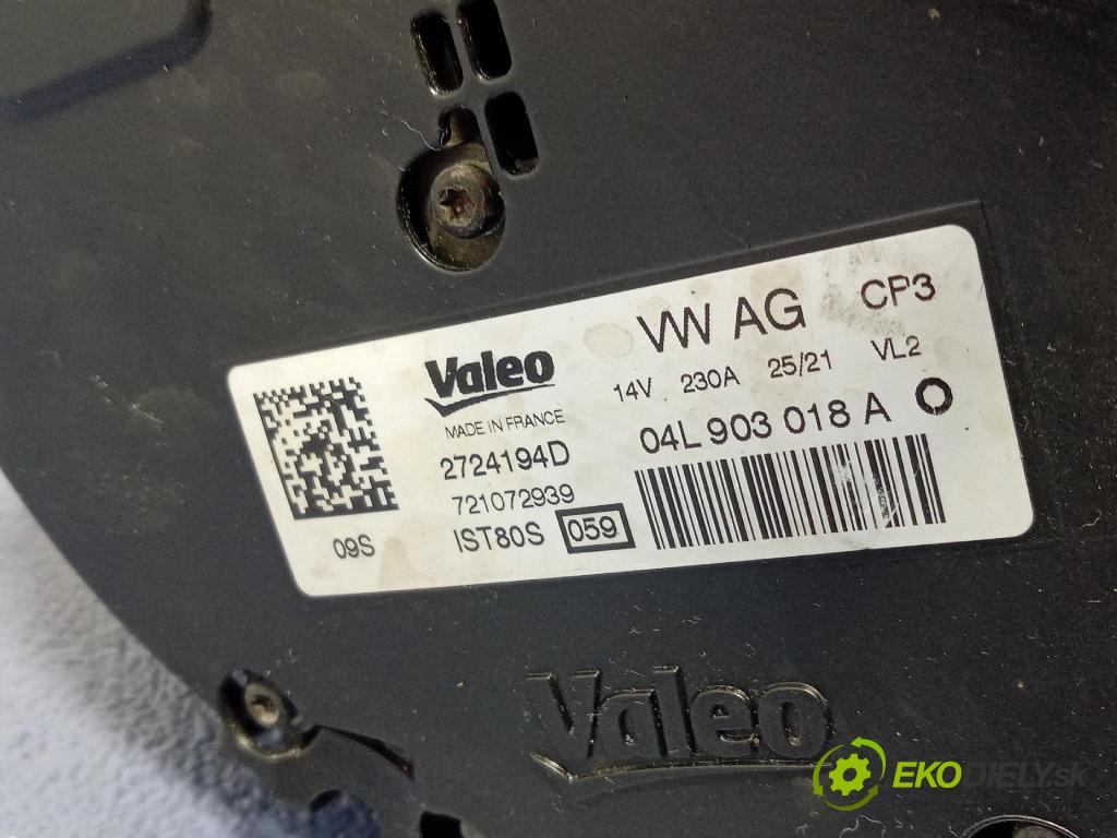 Audi A6 2021 Alternator 04L903018A