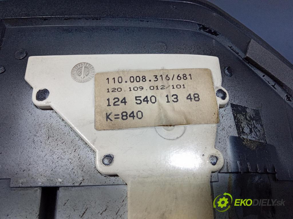 Mercedes-benz 124 1997 prístrojovka/ budíky 1245401348