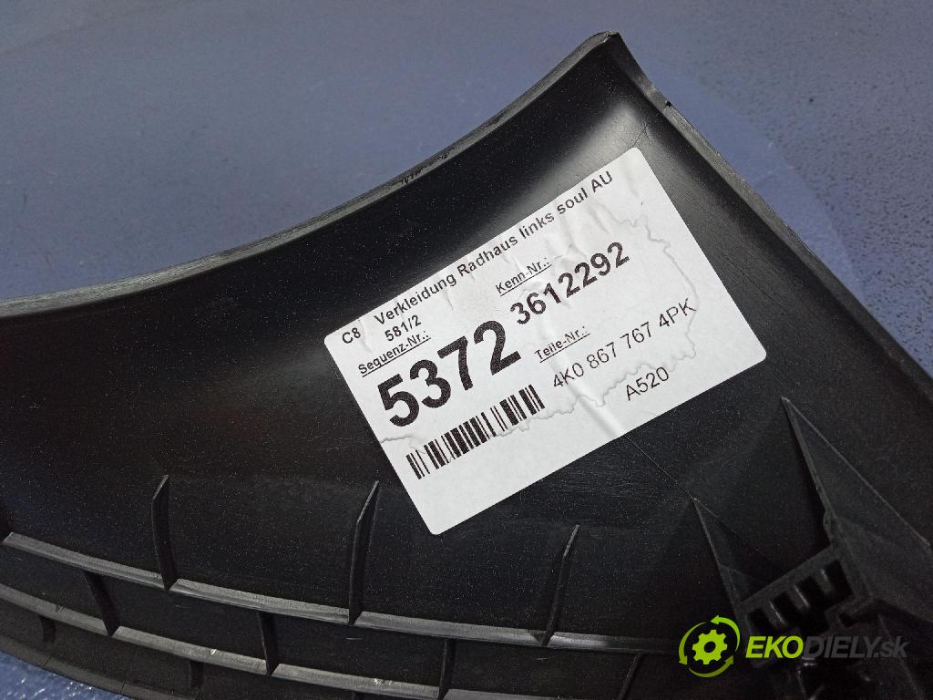Audi A6 2021 kryt Plast: Interiéry: 4K08677674PK