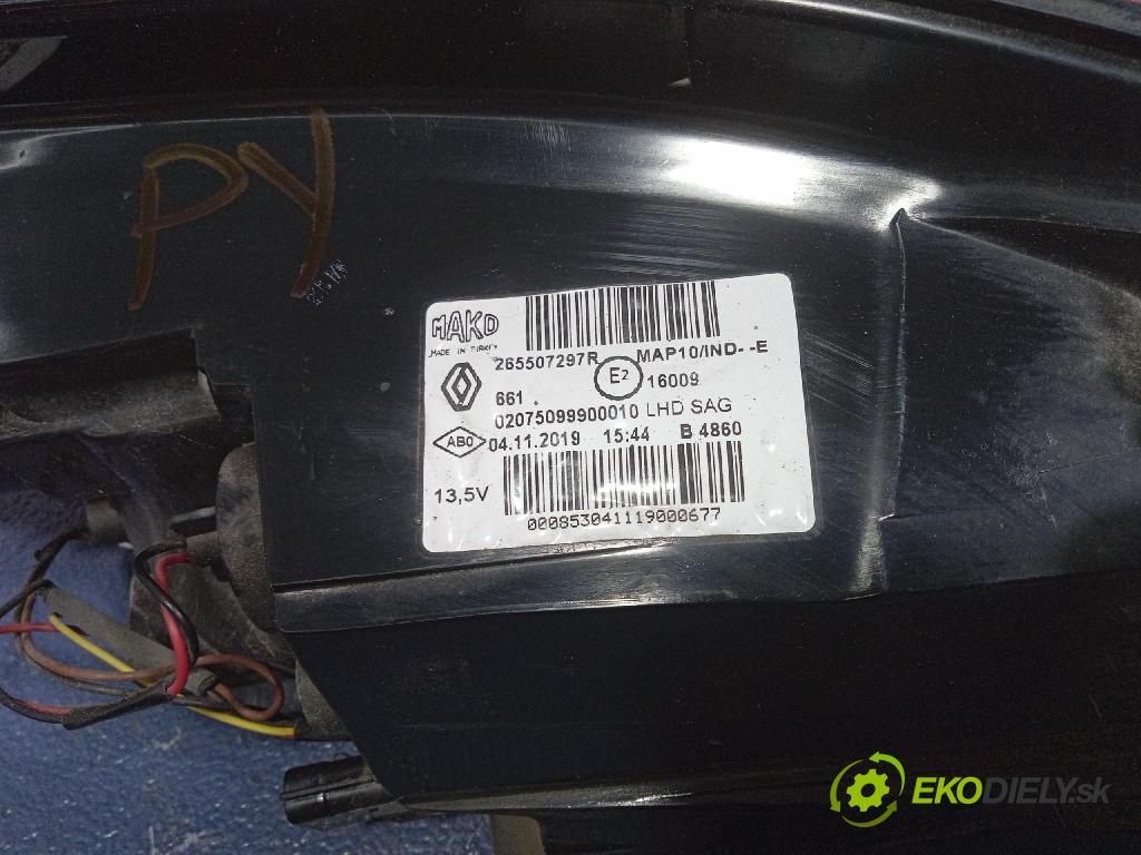 Renault Megane 2019 svetlo / reflektor zad Prava: Vonkajsia: 265507297R