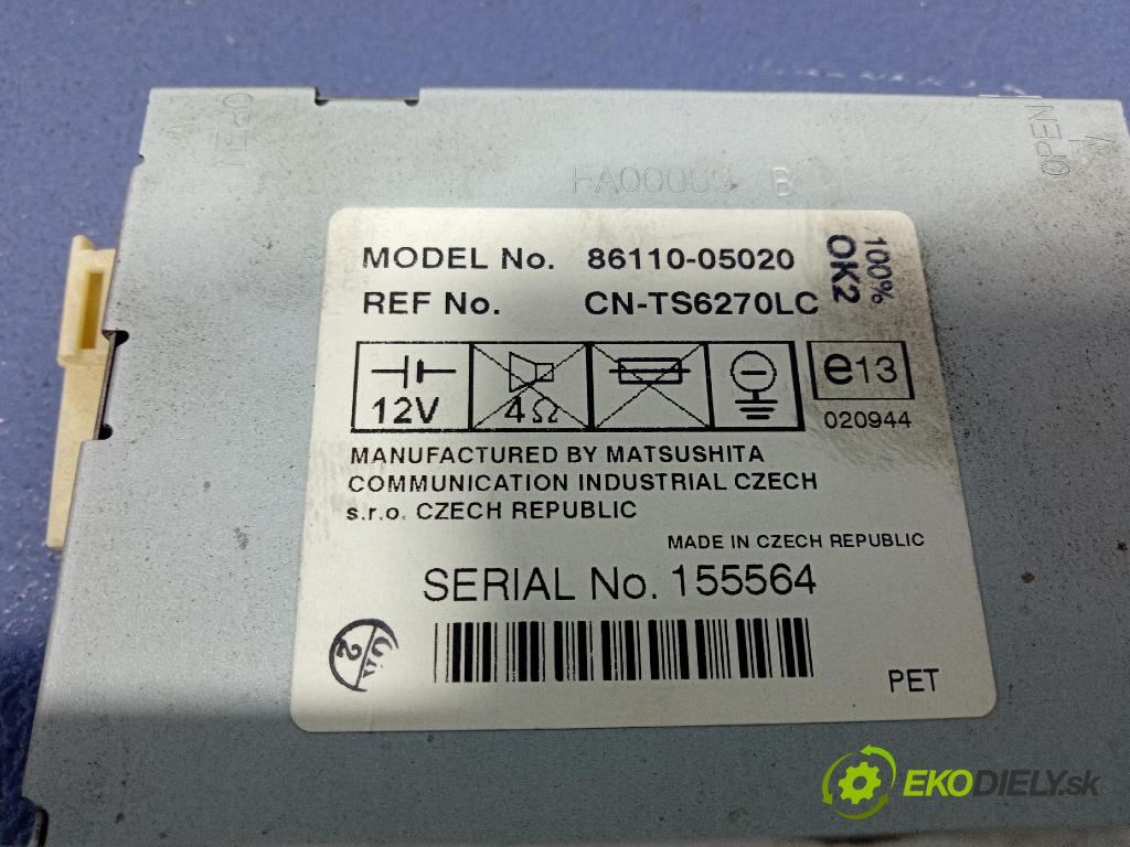 Toyota Avensis 2003 Zobrazit: Rádio: / GPS 86110-05020