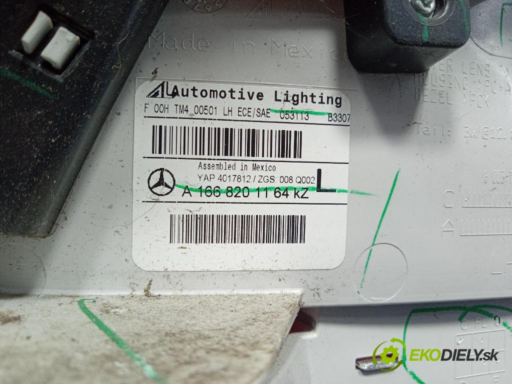 Mercedes GL 2014 svetlo / reflektor zad ľavá Vnútri: A1668201164
