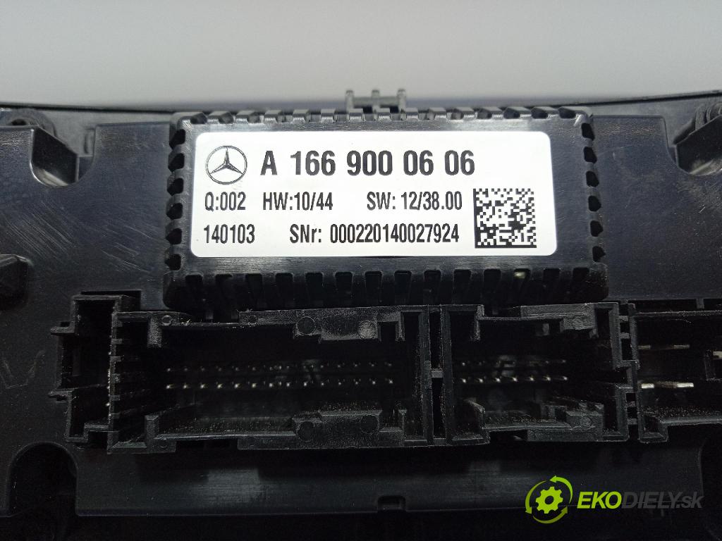 Mercedes GL 2014 prepínač Klimatizácia: Prúd vzduchu: A1669000606