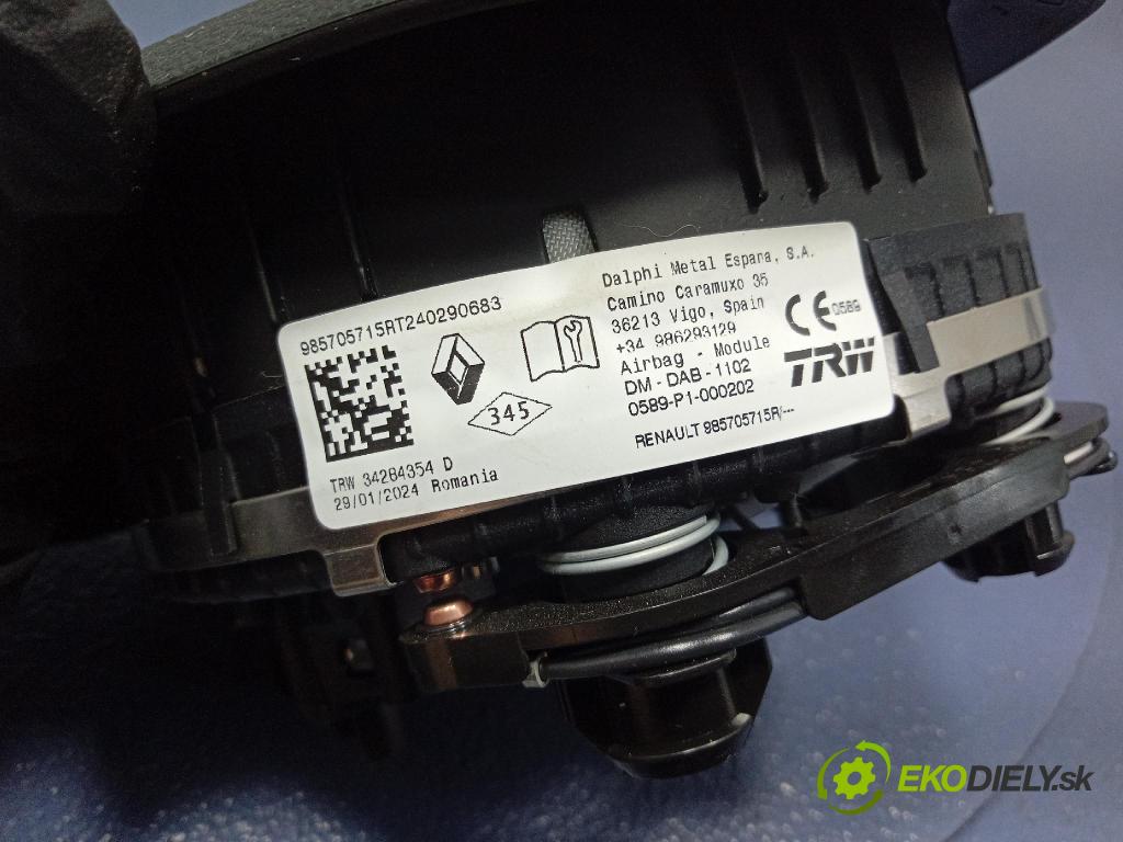 Renault Express 2024 Airbag: Řidiči: x 985705715R
