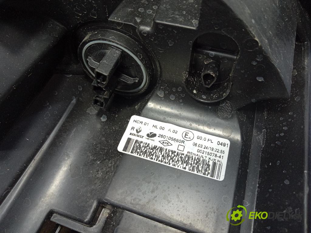 Renault Express 2024 Reflektor: v pravo: 260105660R