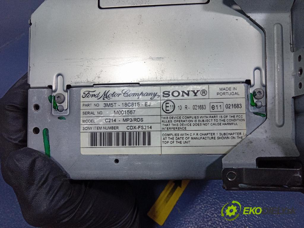 Ford C-max 2004 Radio I Navigácia: 3M5T-18C815-EJ
