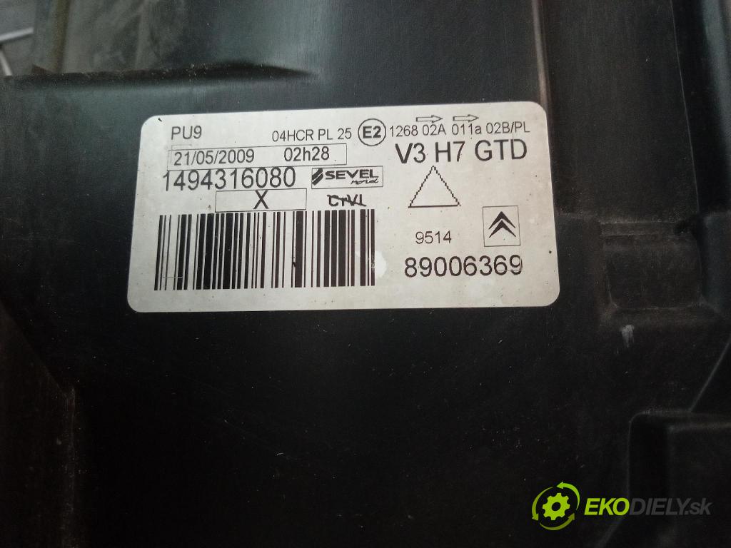 Citroen C8 2009 světlo Levý: 1494316080