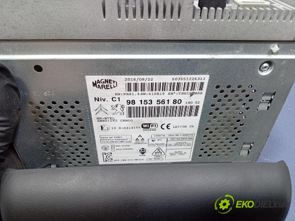 Peugeot Partner 2016 Radio I Navigace: 9815356180