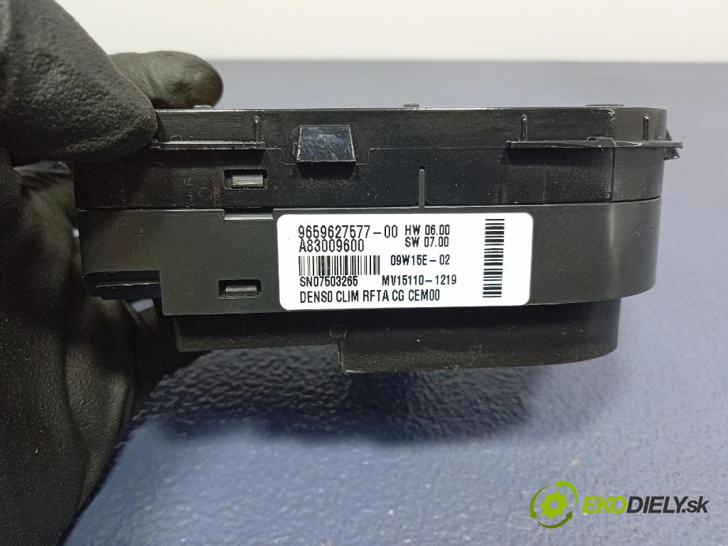 Citroen C4 picasso 2009 prepínač Klimatizácia: Prúd vzduchu: 9659627577