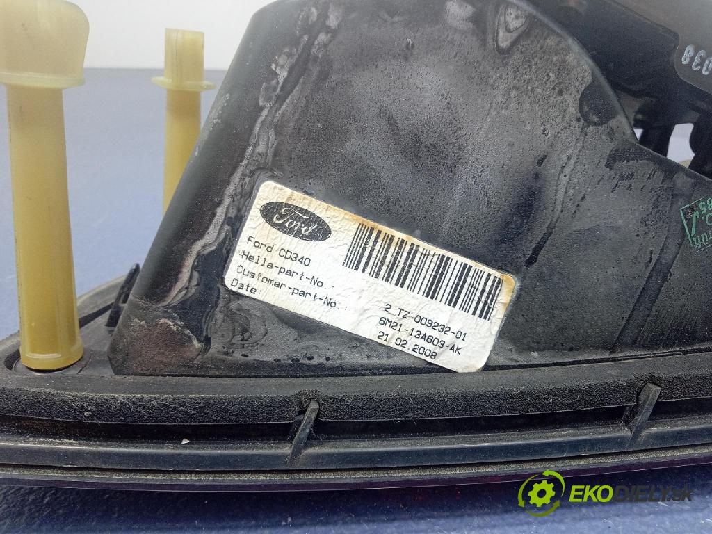 Ford S-max 2008 svetlo / reflektor zad ľavá Vnútri: 6M21-13A603-AK