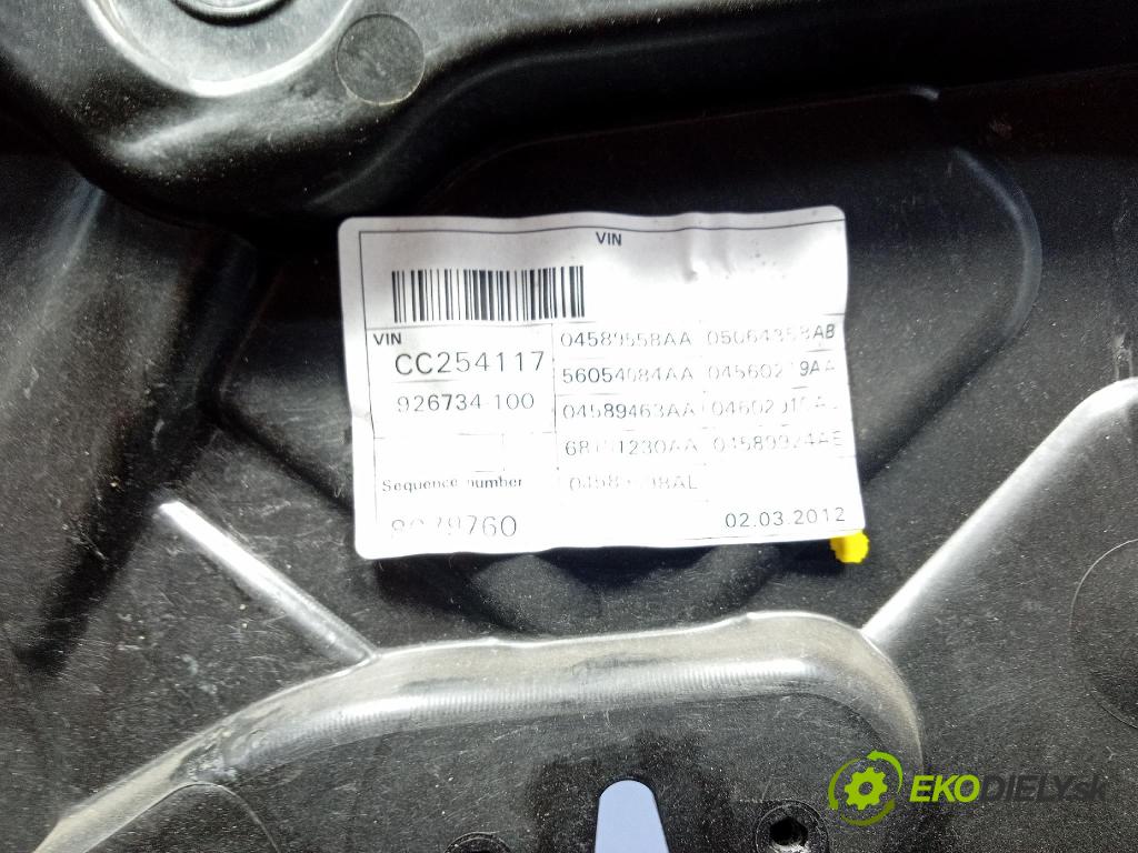 Jeep Grand Cherokee 0 mechanizmus okna Okná: Predné v pravo: 04589598AK