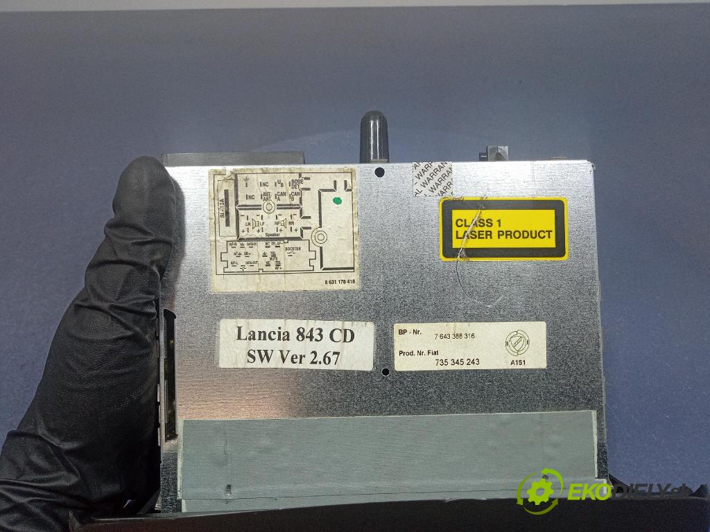 Lancia Ypsilon 2003 Radio I Navigácia: 735345243
