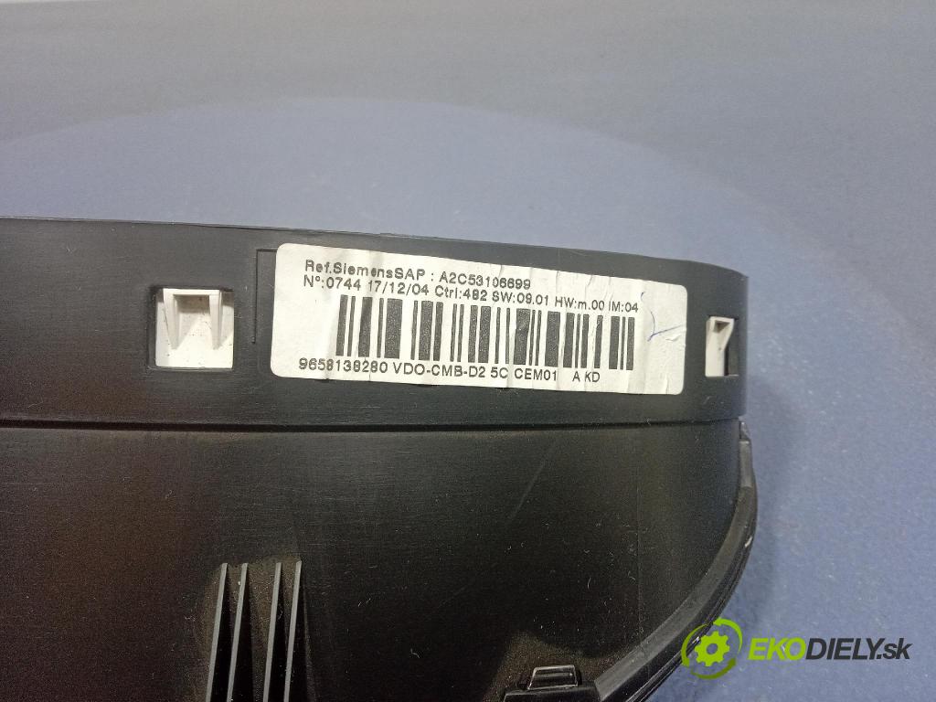 Peugeot 407 2005 prístrojovka/ budíky 9658138280