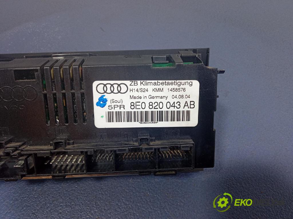 Audi A4 2004 prepínač Klimatizácia: Prúd vzduchu: 8E0820043AB