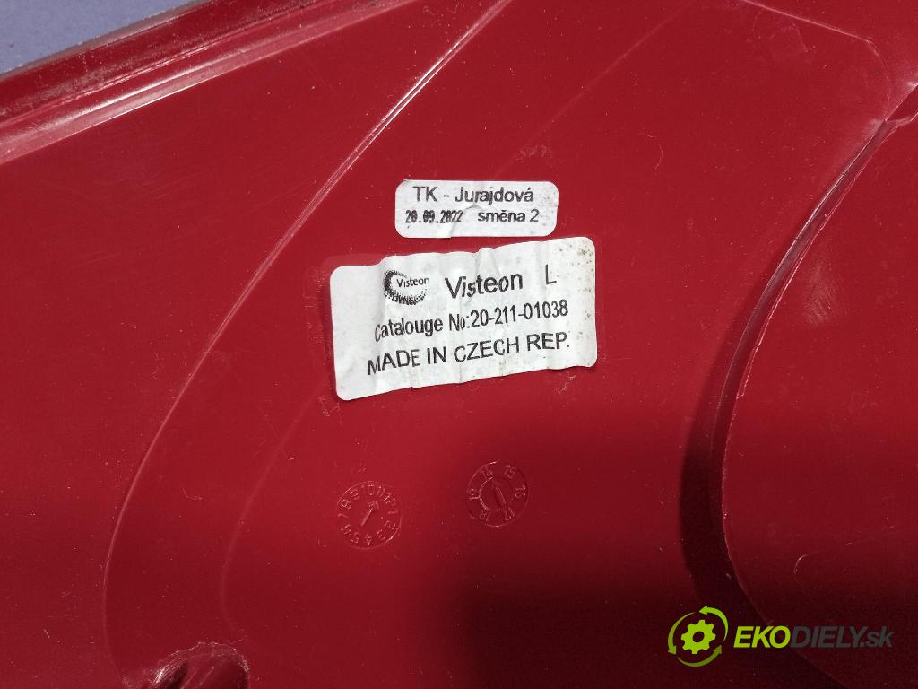 Peugeot 207 2008 světlo Zad: levá Mimo: 20-211-01038