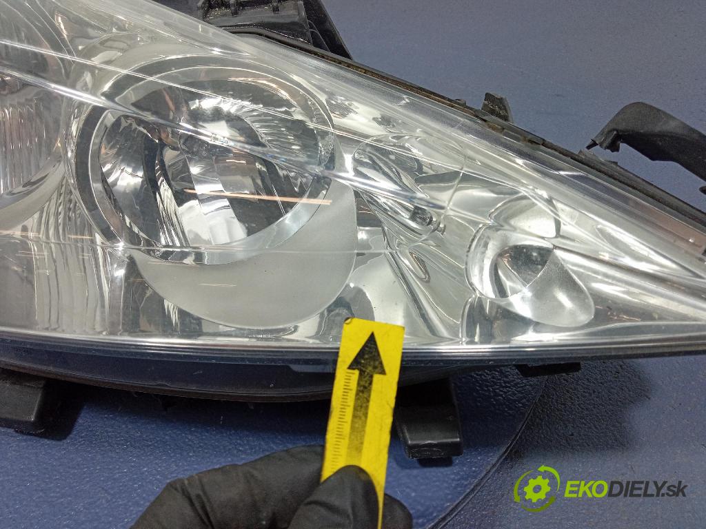 Peugeot 207 2008 Reflektor: v pravo: 9649986180