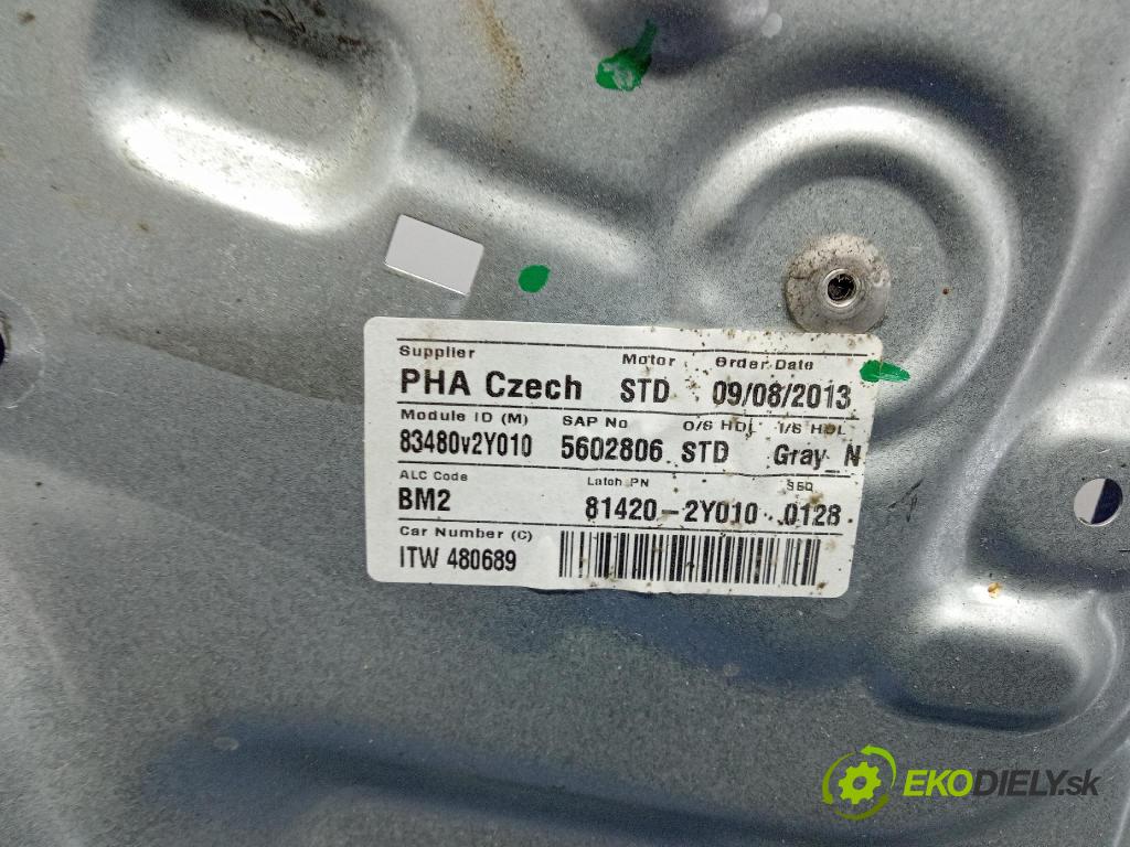 Hyundai Ix35 2013 mechanizmus okna Okná: zad v pravo: 83480-2Y010