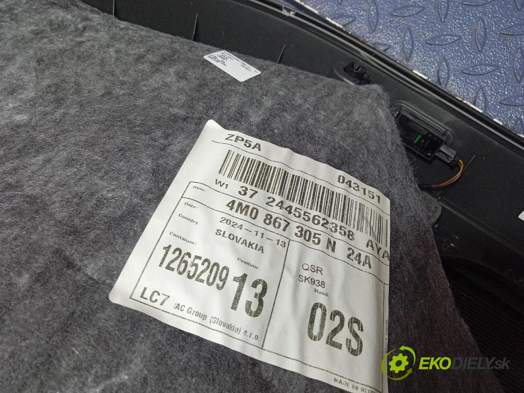 Audi Q7 2024 Čalounictví: dvere zad ľavá 4M0867305N
