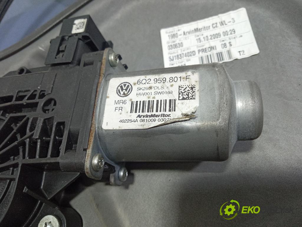 Skoda Fabia 2009 mechanizmus okna Okná: Predné v pravo: 5J1837402D