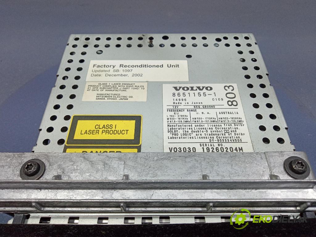Volvo S60 2002 Radio I Navigácia: 8651155
