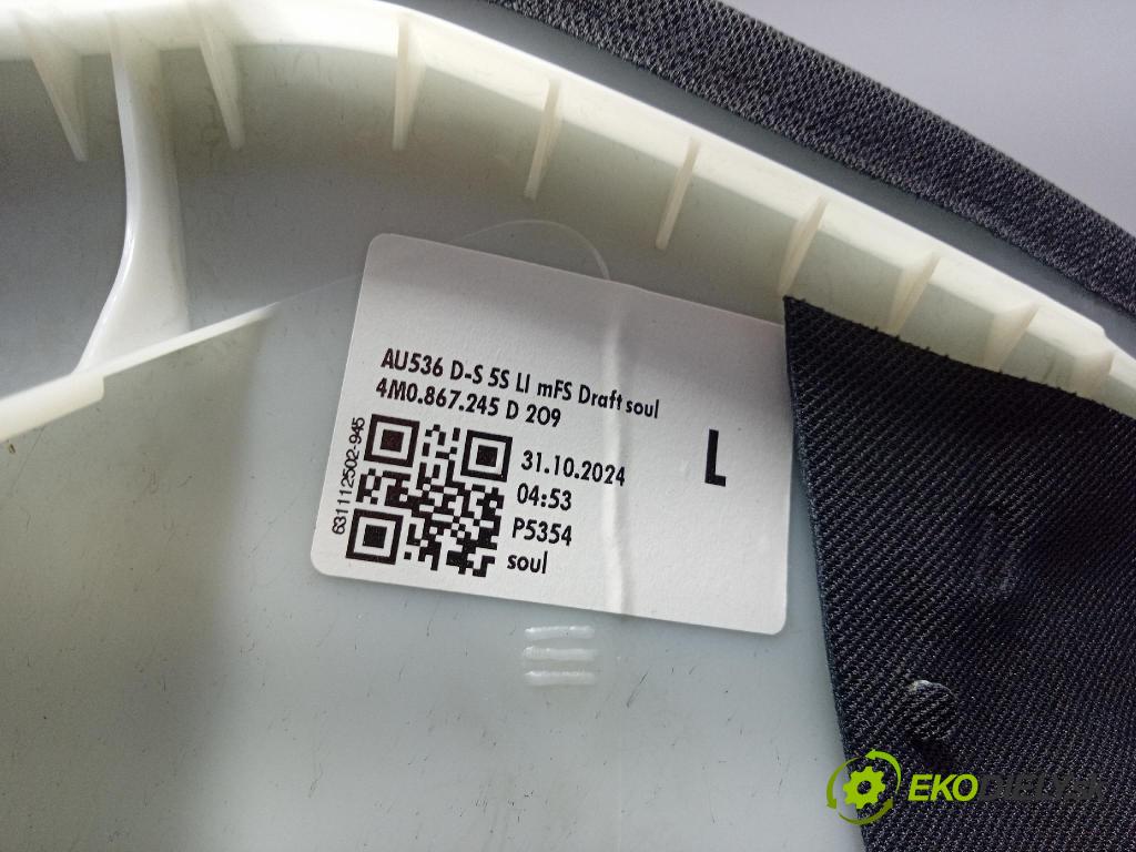Audi Q7 2024 kryt Plast: Interiéry: 4M0867245D