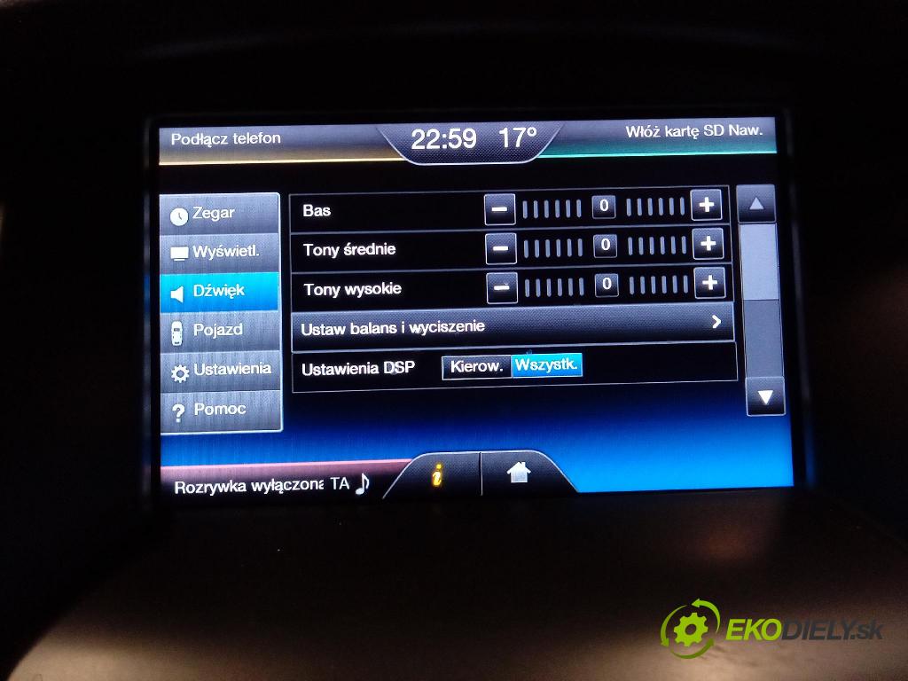 Ford Focus 2016 Radio I Navigácia: F1ET-14F239-AA