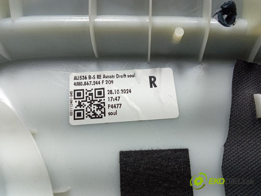 Audi Q7 2024 kryt Plast: Interiéry: 4M0867244F