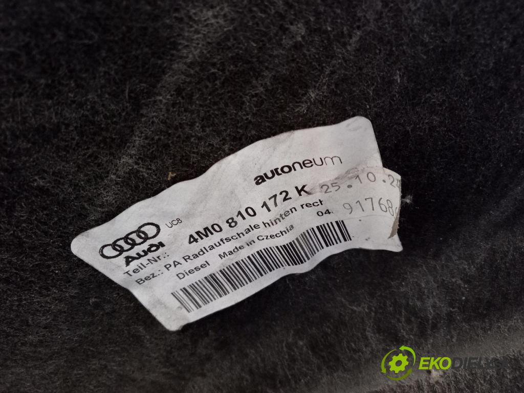 Audi Q7 2024 Blatník: plastický: zad 4M0810172K