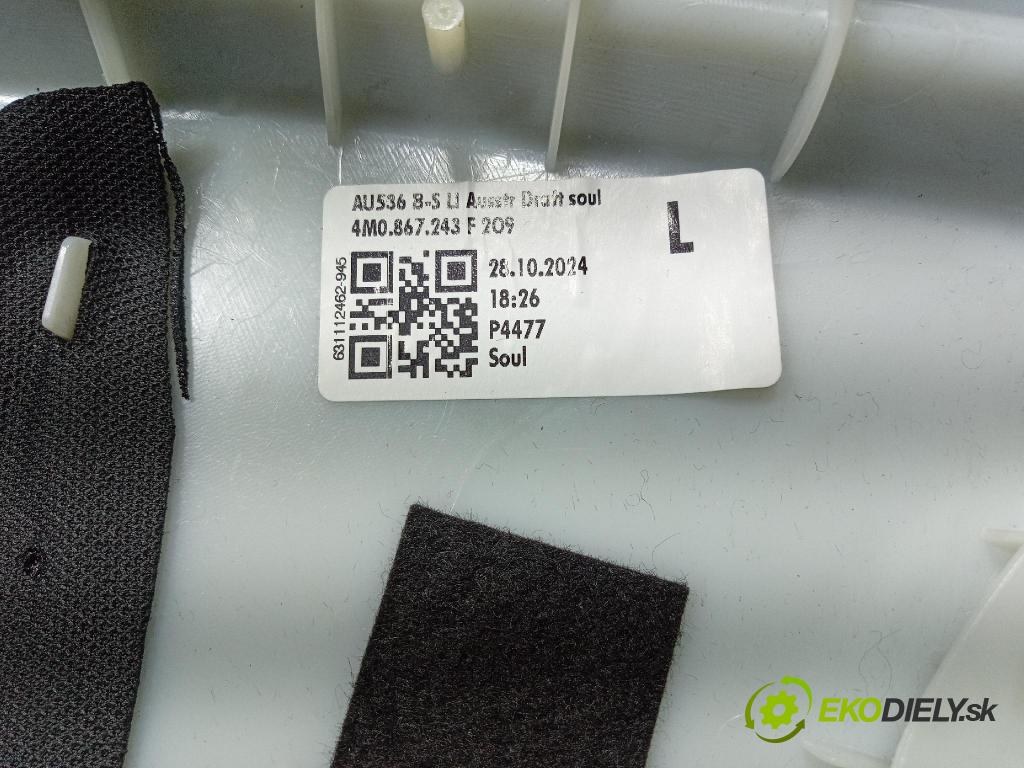 Audi Q7 2024 kryt Plast: Interiéry: 4M0867243F