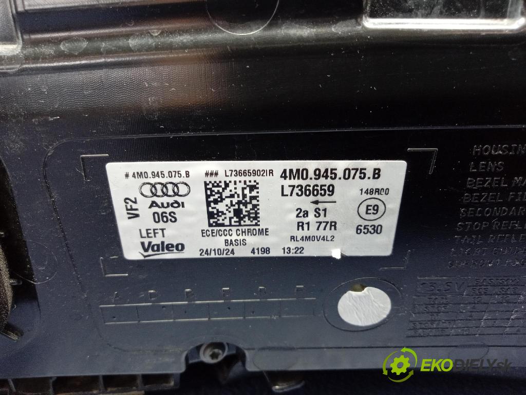 Audi Q7 2024 svetlo / reflektor zad ľavá Vnútri: 4M0945075B