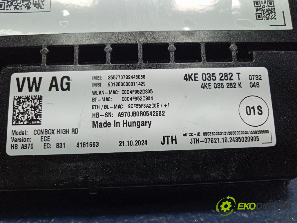 Audi Q7 2024 řídící jednotka 4KE035282T