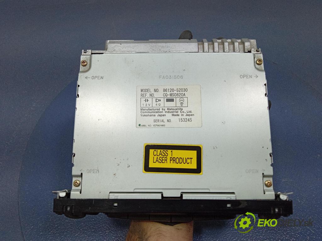 Toyota Yaris 2001 Radio I Navigace: 86120-52030