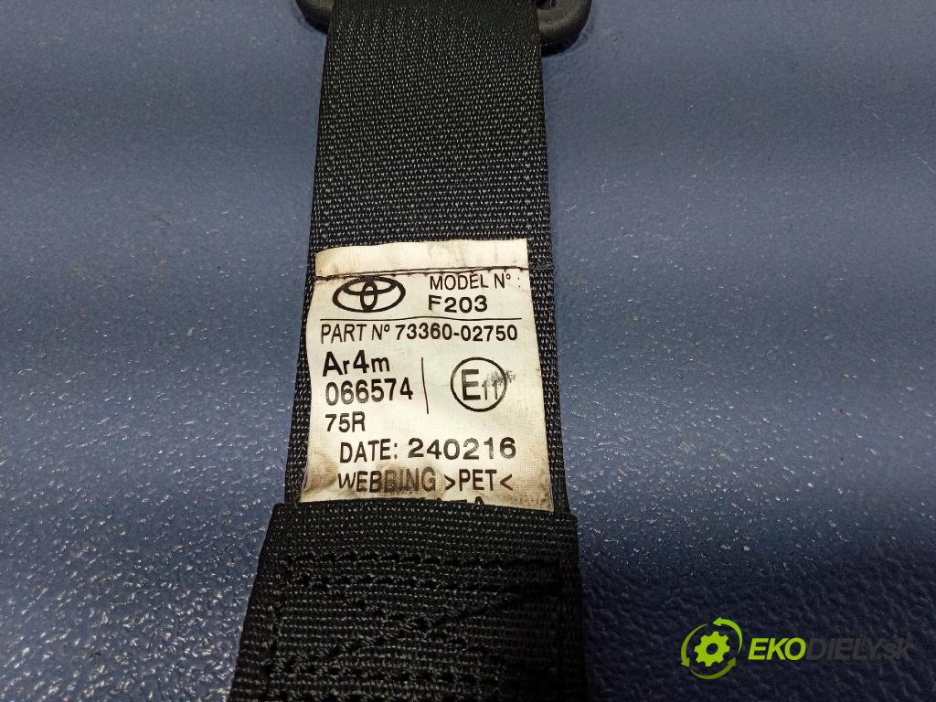 Toyota Auris 2016 Pásy: Bezpečnosť: x 73360-02750