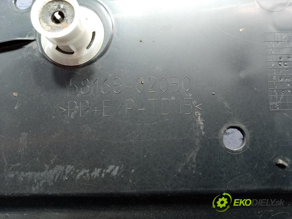 Toyota Auris 2016 kryt Plast: podvozek: 58168-02050