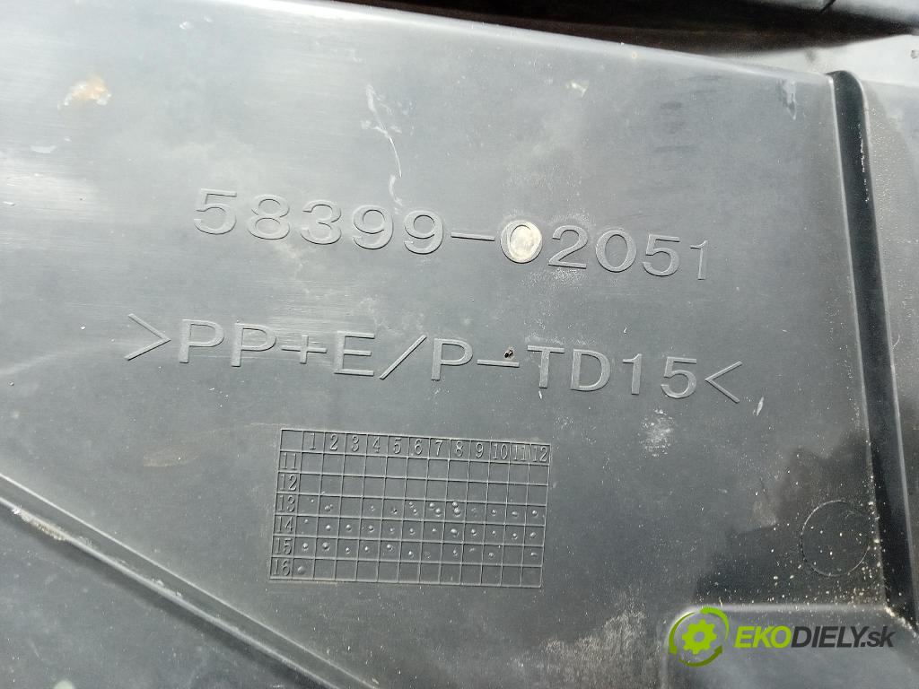 Toyota Auris 2016 kryt Plast: podvozek: 58399-02051