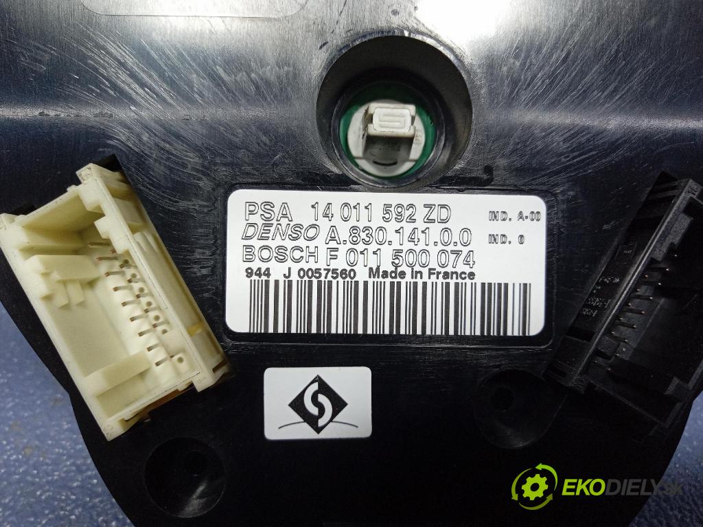 Citroen C8 2009 prepínač Klimatizácia: Prúd vzduchu: 14011592ZD