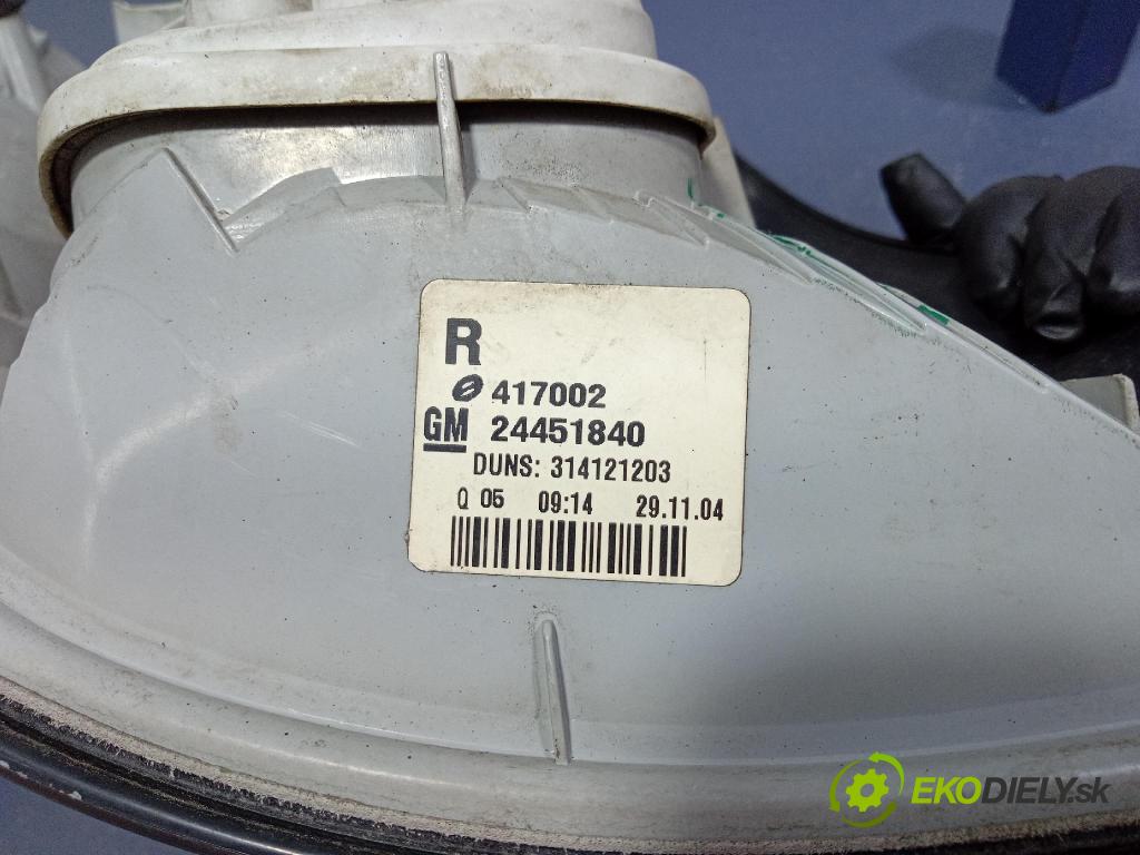 Opel Astra 2004 svetlo / reflektor zad Prava: Vonkajsia: 24451840