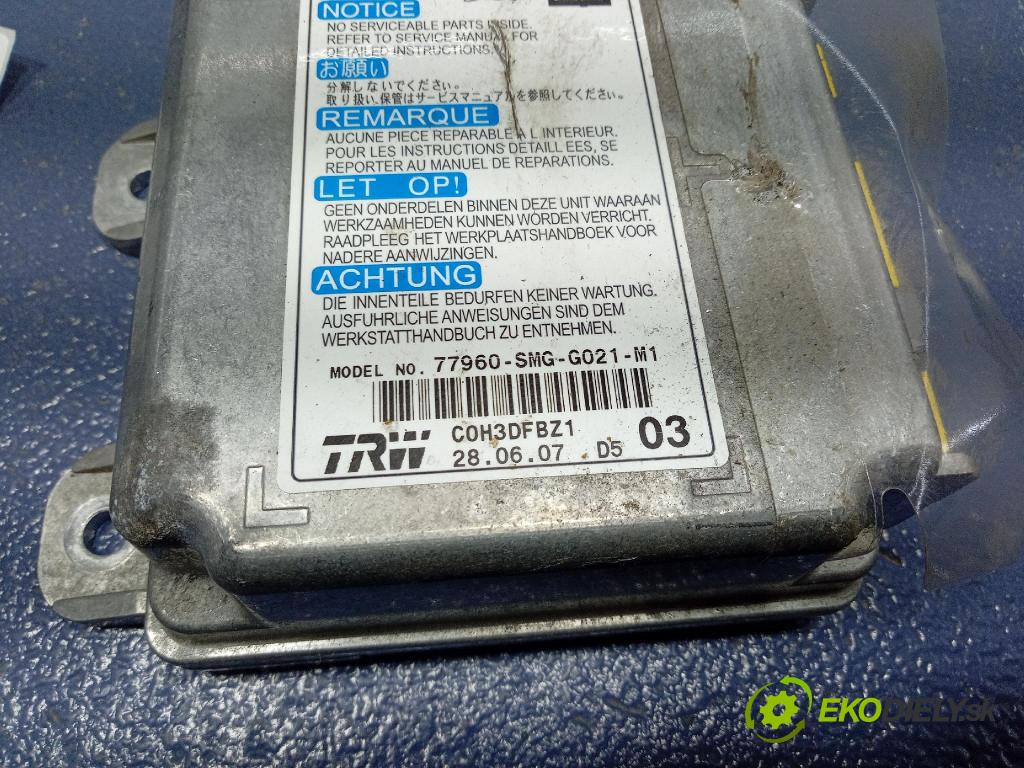 Honda Civic 2007 řídící jednotka SRS x 77960-SMG-G021-M